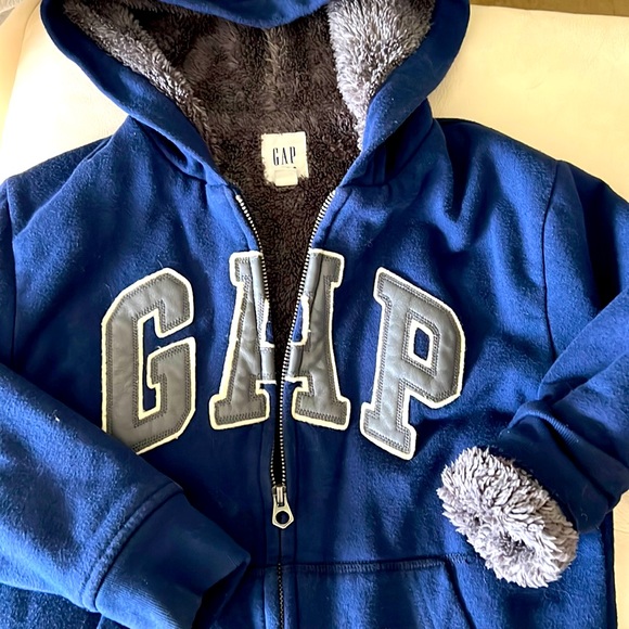 gap fur lined hoodie